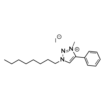 3-methyl-1-octyl-4-phenyl-1-H-1,2,3-triazol-3-ium iodide