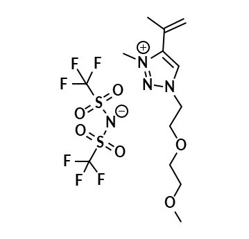 1-(2-(2-methoxyethoxy)ethyl)-3-methyl-4-(prop-1-en-2-yl)-1H-1,2,3-triazol-3-ium bis((trifluoromethyl)sulfonyl)amide
