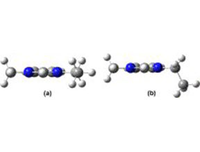 Density Functional Theory is used to investigate a weakly coordinating room-temperature ionic liquid,1-ethyl-3-methyl imidazolium...