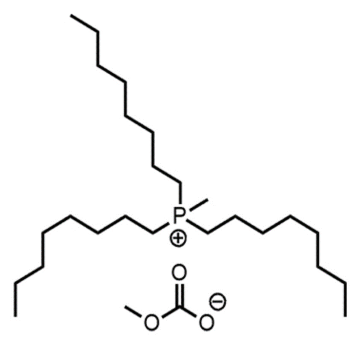 Methyltrioctylphosphonium methylcarbonate, >97%, 30% in MeOH