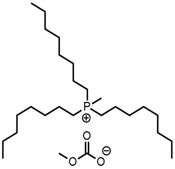 IN-0031-SG Methyltrioctylphosphonium methylcarbonate, >97%, 30% in MeOH