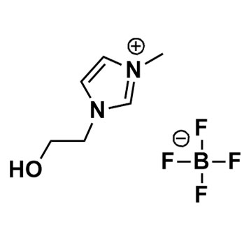 Image of Molecular Structure of 1-(2-Hydroxyethyl)-3-methylimidazolium tetrafluoroborate, 374564-83-7