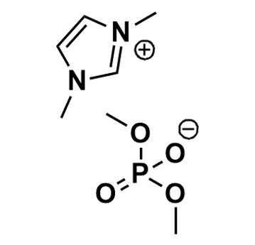 Image of Molecular Structure of 1,3-Dimethylimidazolium dimethyl phosphate, 654058-04-5