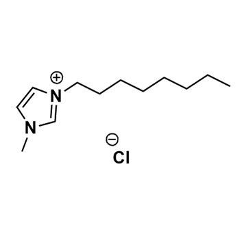 Image of Molecular Structure of 1-Methyl-3-octylimidazolium chloride, 64697-40-1