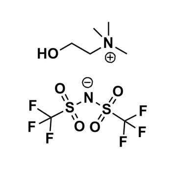 Image of Molecular Structure of Choline bis(trifluoromethylsulfonyl)imide, 827027-25-8