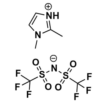 Image of Molecular Structure of 1,2-Dimethylimidazolium bis(trifluoromethylsulfonyl)imid, 353239-12-0