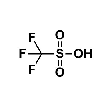 Image of Molecular Structure of Triflic acid, 99% 1493-13-6